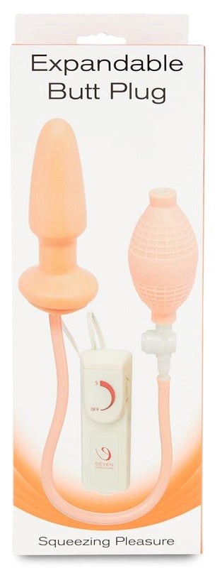 Expandable Butt Plug Flesh - - Anal Vibrators