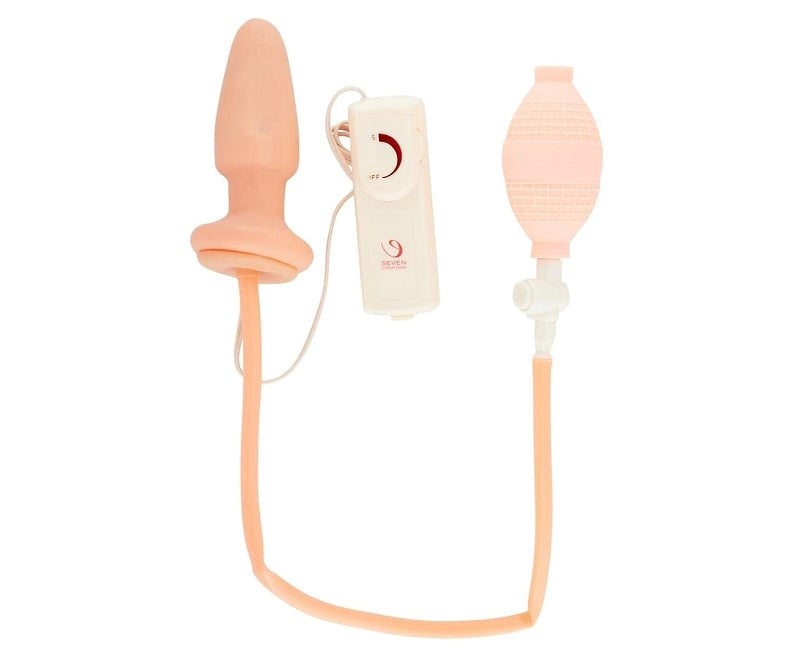 Expandable Butt Plug Flesh - - Anal Vibrators