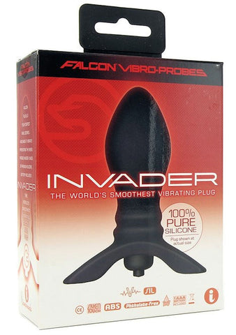 Anal Falcon Vibrating Invader Silicone Plug - Butt Plugs