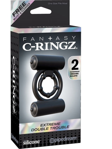 Fantasy C-Ringz Extreme Double Trouble Cock Ring - Cock Rings
