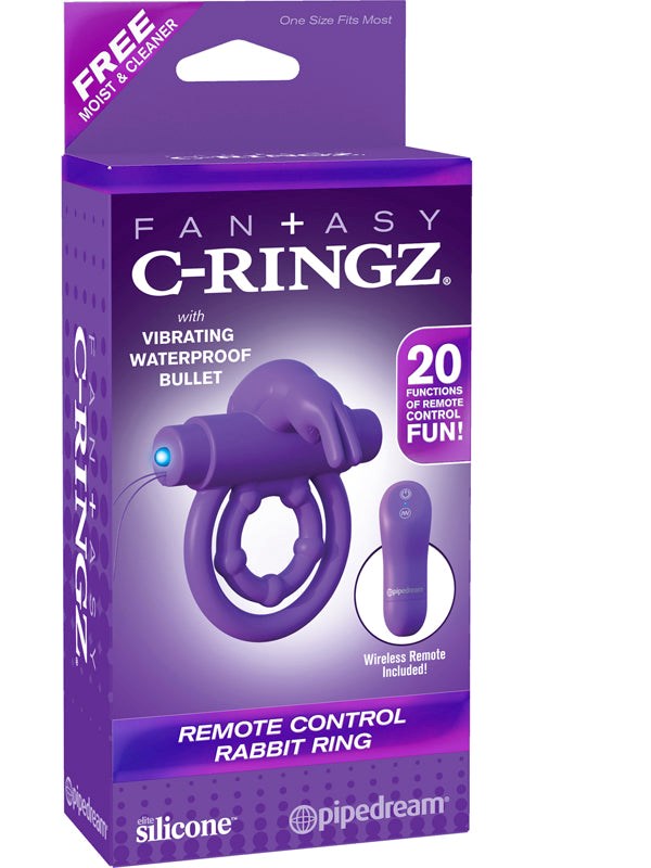 Fantasy C-Ringz Remote Control Rabbit Ring - - Cock Rings