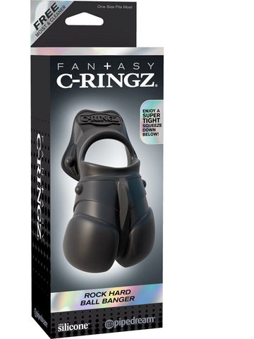 Rock Hard Ball Banger Cock Ring by Pipedream - Cock Rings