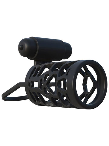 Fantasy C-Ringz Thick Dick Silicone Vibrating Cage - Vibrating Cock Rings
