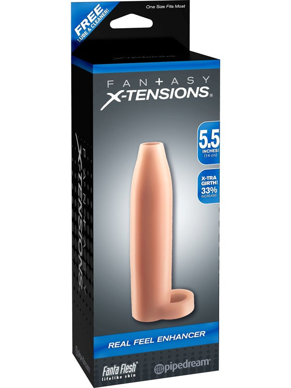 Fantasy X-Tensions Real Feel Enhancer 5.5 Inches - - Pumps, Extenders and Sleeves