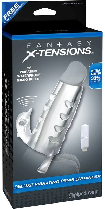 Fantasy Xtensions Deluxe Vibrating Penis Enhancer - - Pumps, Extenders and Sleeves