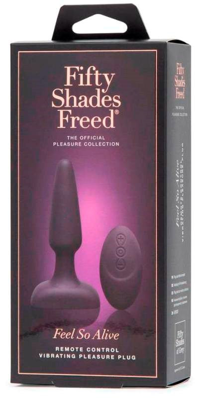 Feel So Alive Remote Control Vibrating Pleasure Plug - - Butt Plugs