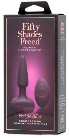 Feel So Alive Remote Control Vibrating Pleasure Plug - Butt Plugs