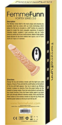 Vortex Series 2.0 Wireless Turbo Shaft by FemmeFunn - Masturbators and Strokers