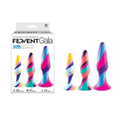 Fervent Gala Silicone Anal Traning Kit Butt Plug - Butt Plugs