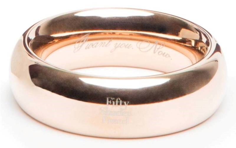 Fifty Shades Freed I Want You Now Steel Love Ring - - Steel Cock Rings