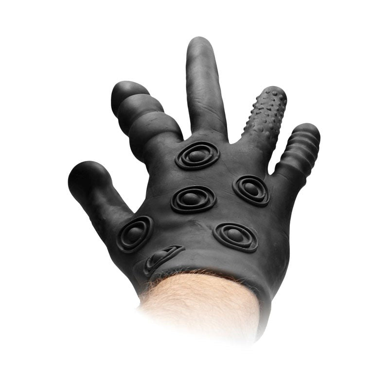 FIST-IT Silicone Stimulation Glove - Black - - Anal Lubes