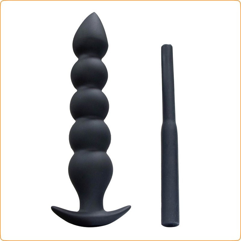 Five Ball Inflatable Dildo Anal Beads - - Butt Plugs