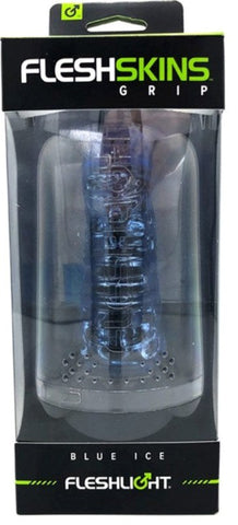 Fleshskins Grip Blue Ice 5.35 inches by Fleshlight - Fleshlight Male Masturbators