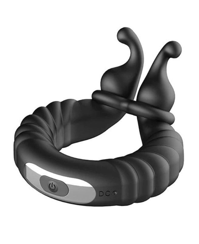 Forto F-24 Textured Vibrating Cock Ring - - Vibrating Cock Rings