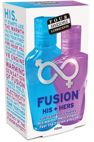Fusion His and Hers Lubricant by Four Seasons - Water Based Lubes