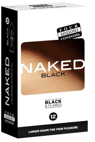 Naked 6's Condom Black by Four Seasons - Condoms