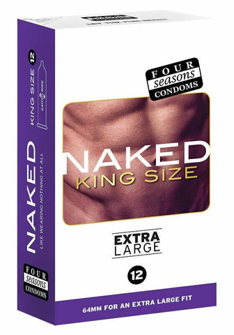 Naked King Size 12's Condom by Four Seasons - Condoms