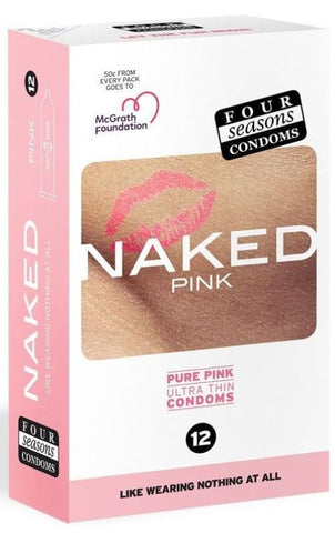 Naked Pink 12 Pack Adult Condoms Pack by Four Seasons - Condoms