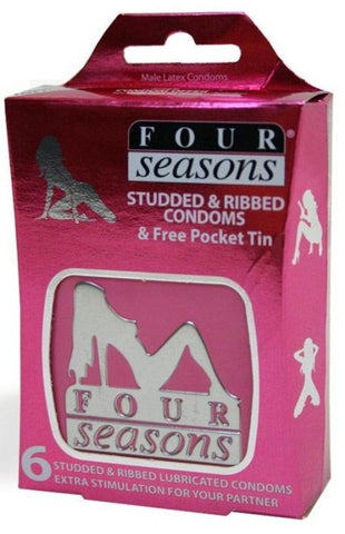 Studded and Ribbed Condoms by Four Seasons - Condoms