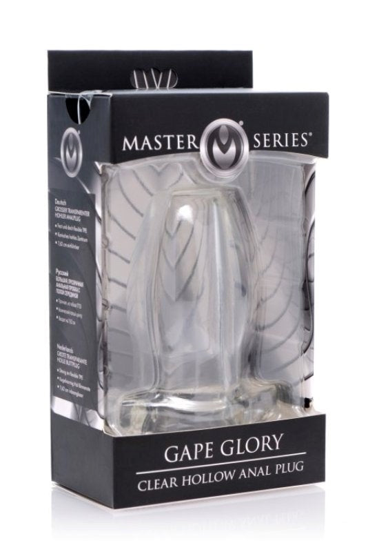 Gape Glory Clear Hollow Anal Plug - - Butt Plugs