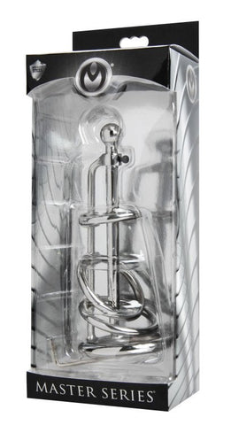 Gates of Hell Stainless Steel Adjustable Cum Through Sound - Cock Rings