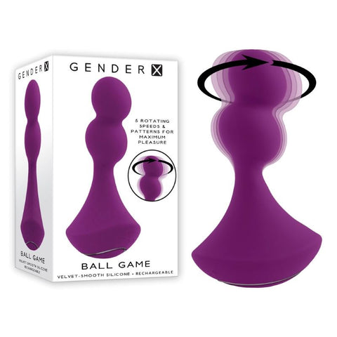 Gender X BALL GAME USB Rechargeable Vibrating Butt Plug - Butt Plugs