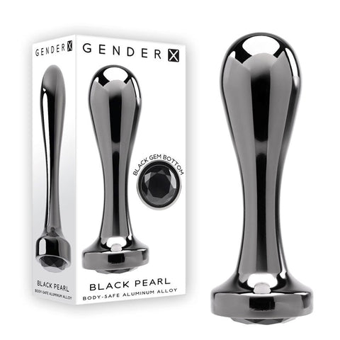Gender X Black Pearl Gun Metal by Evolved - Butt Plugs