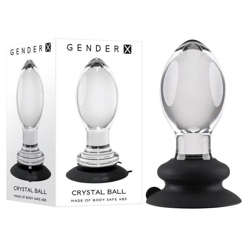 Gender X CRYSTAL BALL Glass Butt Plug - - Butt Plugs