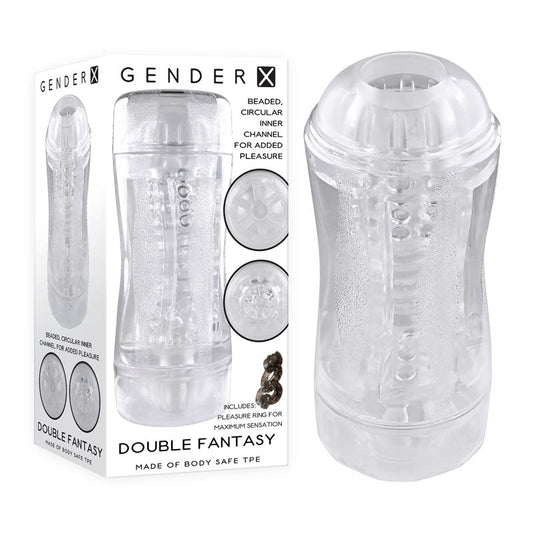 Gender X DOUBLE FANTASY - Clear - - Masturbators and Strokers