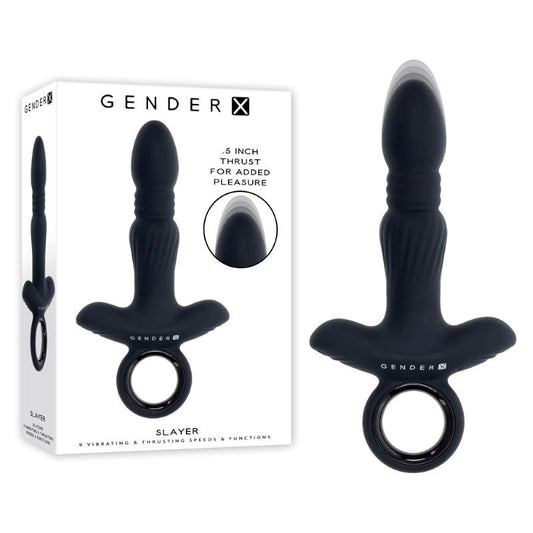 Gender X Double My Pleasure - Beaded Plug and Mini-Vibe Combo