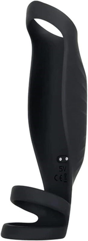 Gender X ROCKETEER Vibrating Sleeve - Black - - Pumps, Extenders and Sleeves