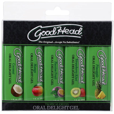 Goodhead Oral Delight Gel 5 Pack by Doc Johnson - Water Based Lubes
