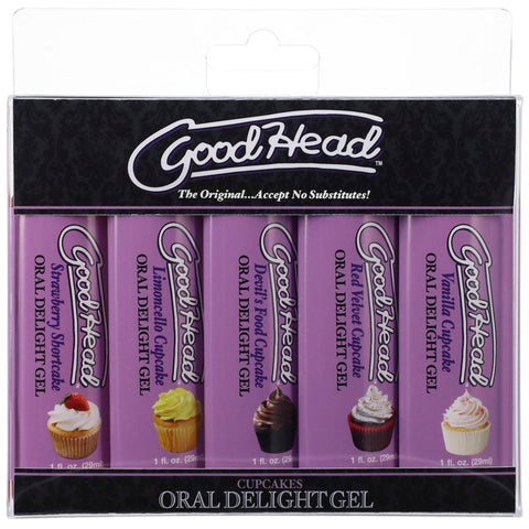 Goodhead Oral Delight Gel 5 Pack by Doc Johnson - Water Based Lubes