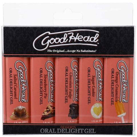Goodhead Oral Delight Gel 5 Pack by Doc Johnson - Water Based Lubes