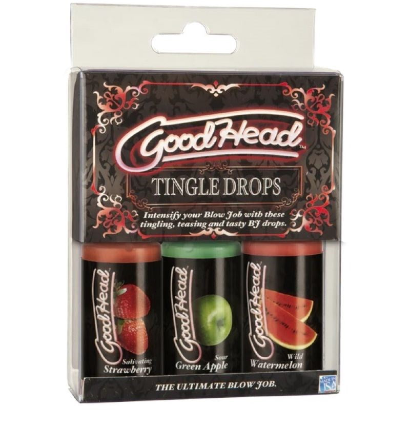 GoodHead Tingle Drops - 3-Pack - - Water Based Lubes