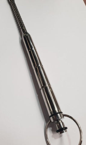 Groover Ribbed Vibrating Urethral Sound by Hell's Couture - Penis Plugs