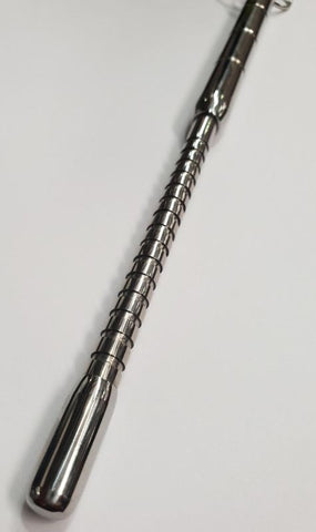 Groover Ribbed Vibrating Urethral Sound by Hell's Couture - Penis Plugs