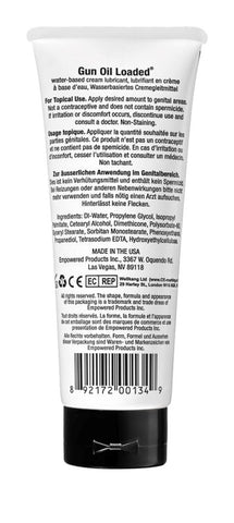 Loaded Tube Water Based Lube by Gun Oil - Water Based Lubes