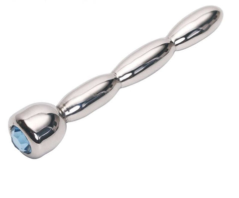 Triple Ascending Jewelled Red Penis Plug by BDStyle - Penis Plugs