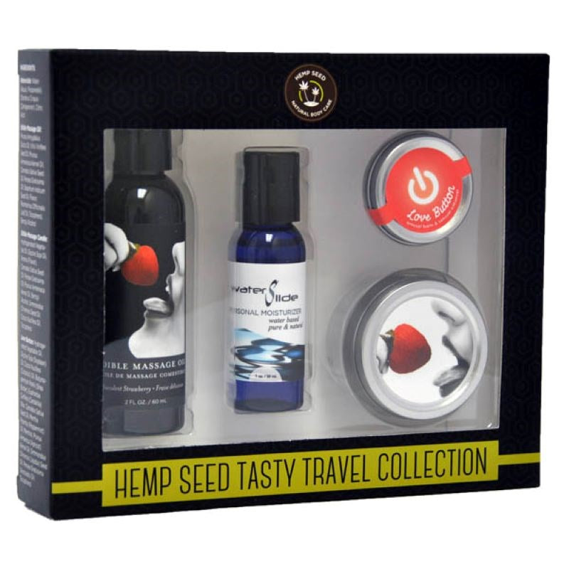 Hemp Seed Tasty Travel Collection - - Water Based Lubes