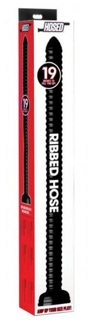 Hosed Ribbed Anal Snake by XR Brands - Anal Cleansing