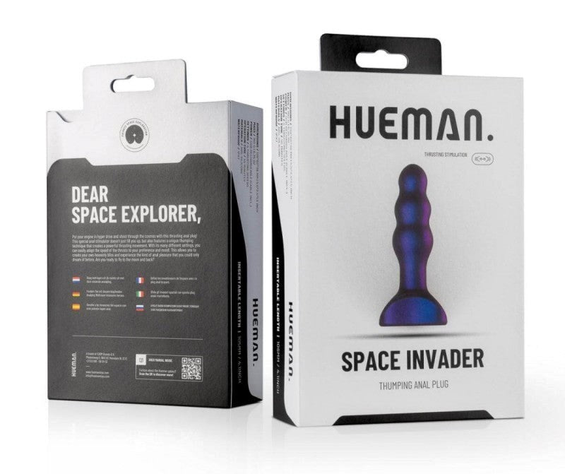 Hueman Space Invader Thumping Anal Plug - - Butt Plugs