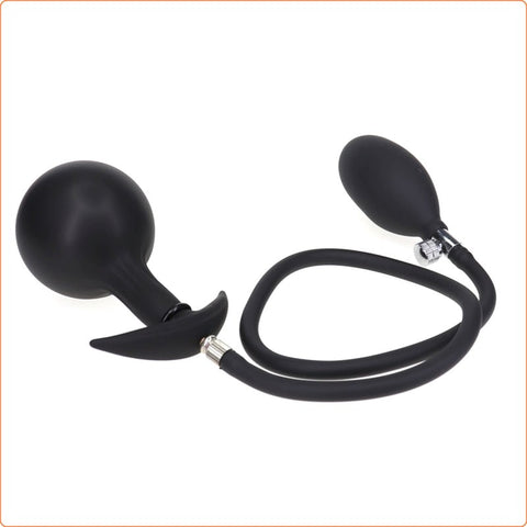 Inflatable Dildo Metal Ball Inside Butt Plug by BDStyle - Butt Plugs