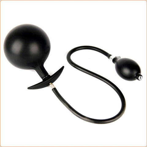 Inflatable Dildo Metal Ball Inside Butt Plug by BDStyle - Butt Plugs