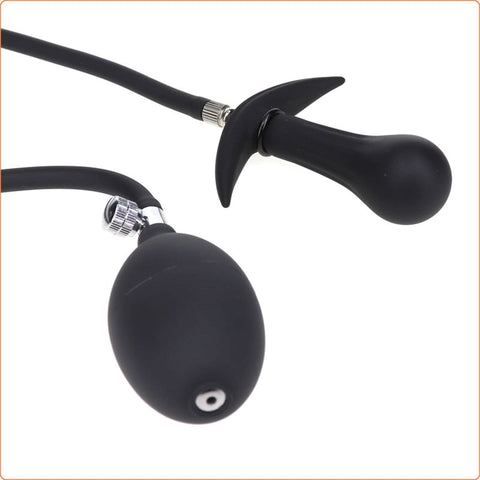 Inflatable Dildo Metal Ball Inside Butt Plug by BDStyle - Butt Plugs