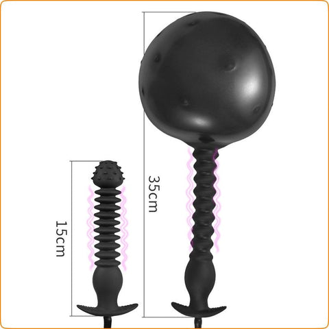 Inflatable Thrusting Dildo Anal Plug by BDStyle - Butt Plugs