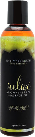 Aromatherapy Massage Oil 240ml by Intimate Earth - Water Based Lubes