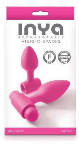 INYA Vibes-O-Spades Vibrating Butt Plugs Set of 2 - Butt Plugs