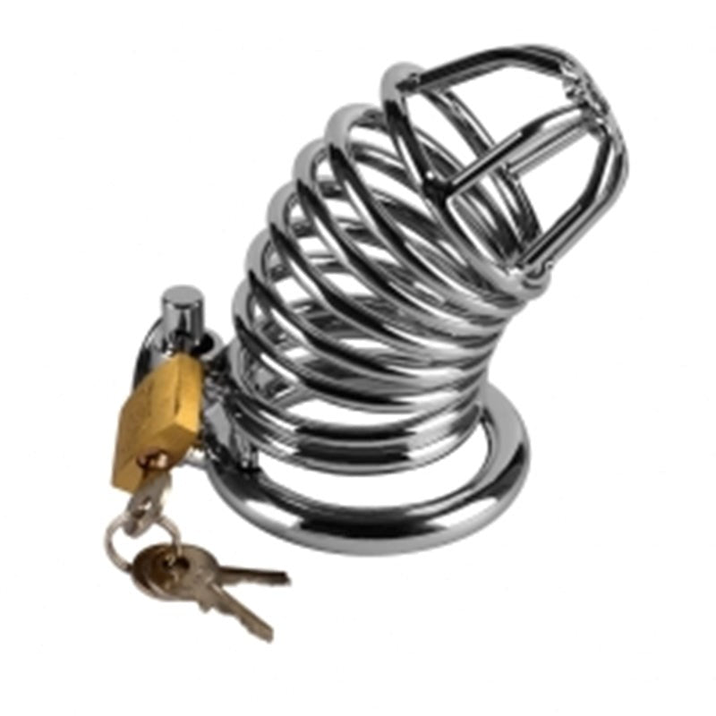 Jailed Metal Chastity Cage - - Male Chastity