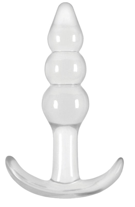 Jelly Rancher T Plug Ripple Clear - - Butt Plugs